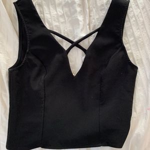 Black Crop Top